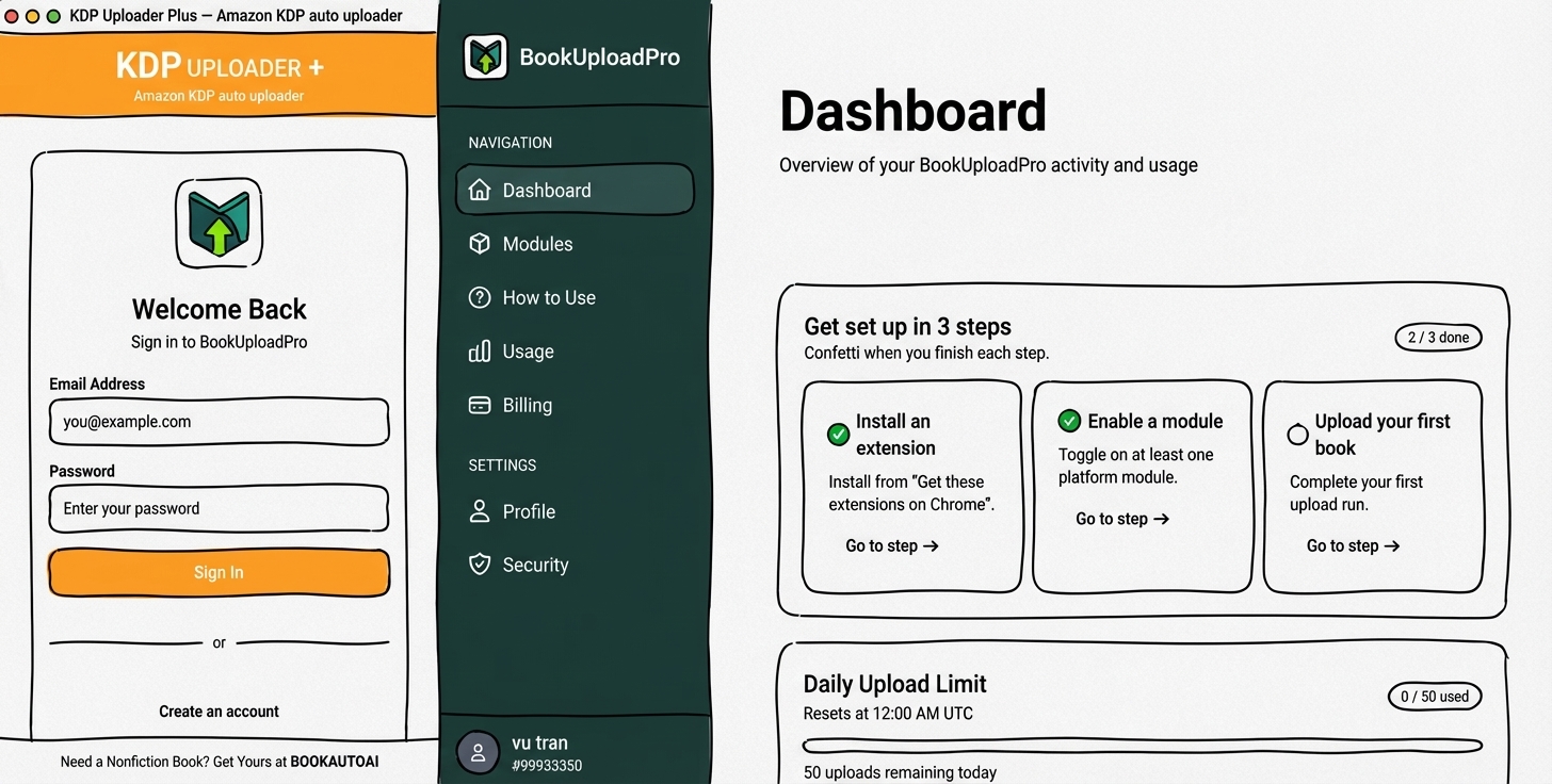 Open the Chrome app and log in with your email